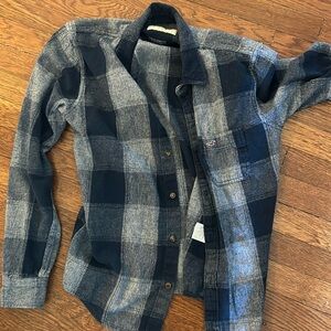 Hollister Blue Plaid Flannel